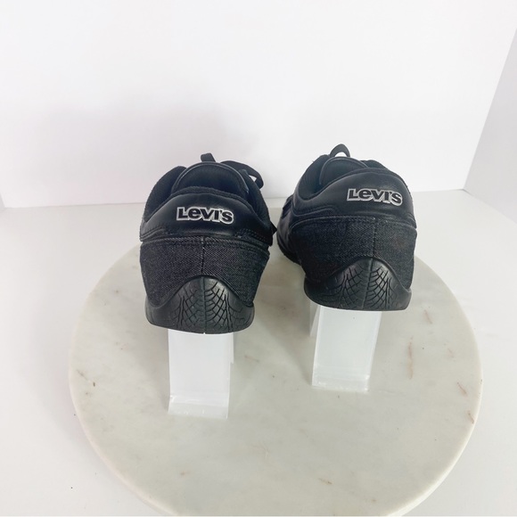 Levi’s Strauss Sneakers Casual Athletic Shoes Men’s Black Textile Upper Size 8.5 - Picture 6 of 10